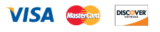 Visa, MasterCard, American Express, Discover