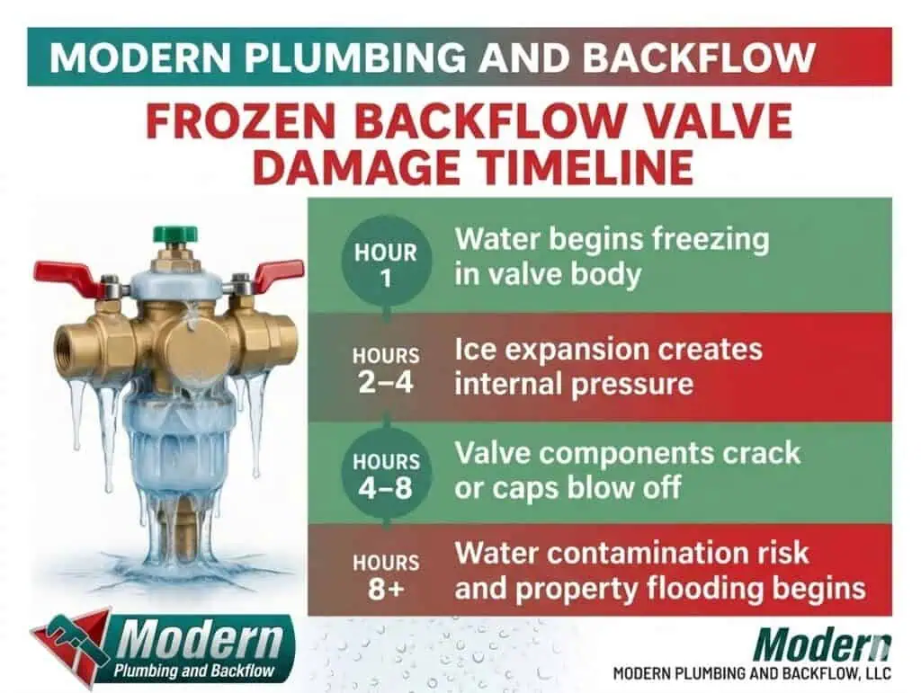 Backflow Preventer Freeze Timeline